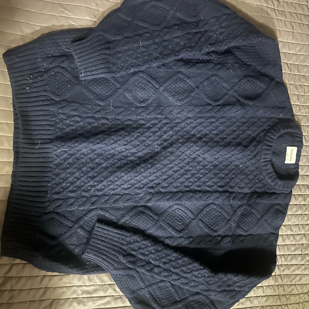 Sunday Best Navy Crewneck Sweater